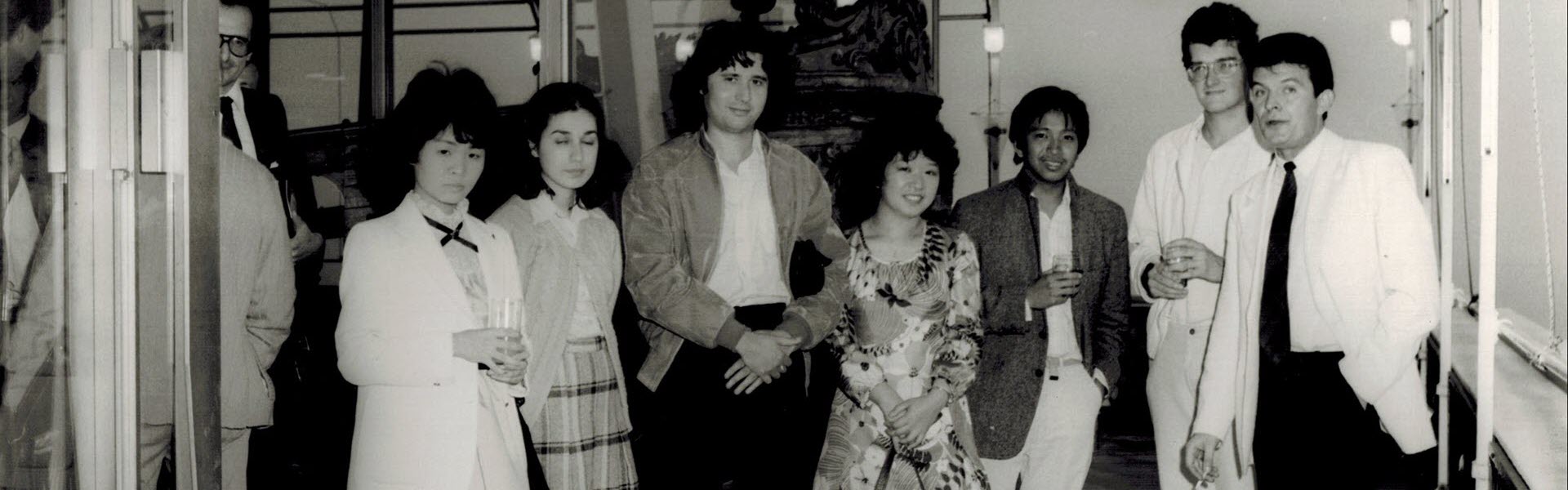Gruppo di artisti all'edizione 1984 del premio paganini