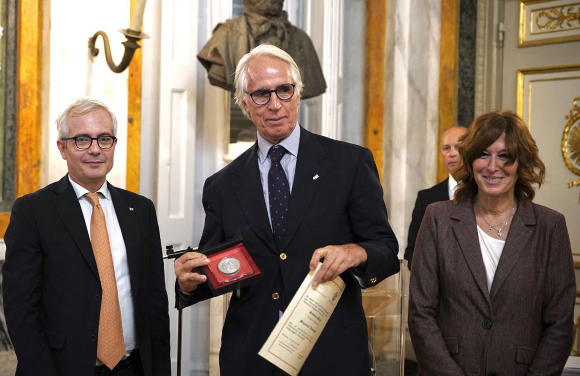 Giovanni Malagò con l'assessore Grosso e il presidente Panebianco