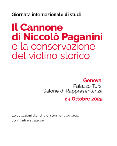 Convengo internazionale sul violino Cannone, Genova 24 ottobre 2025