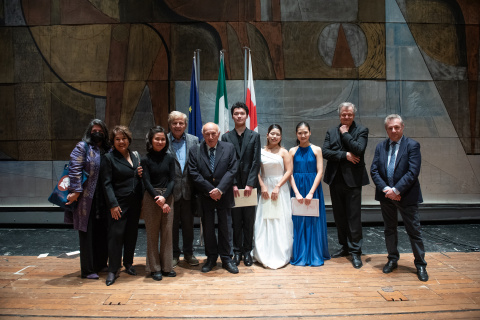 I premiati del 58° Premio Paganini con la giuria