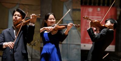 I tre finalisti del 57° Concorso "Premio Paganini"
