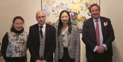 La delegazione di Guangzhou in visita alla sede del Premio