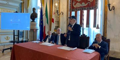 il sindaco Bucci alla conferenza stampa alla presentazione della 57^ edizione del Premio Paganini il 6 ottobre 2022.jpeg 