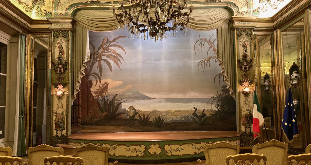 Il "teatro siciliano" nel palazzo dell'ambasciata italiana a parigi